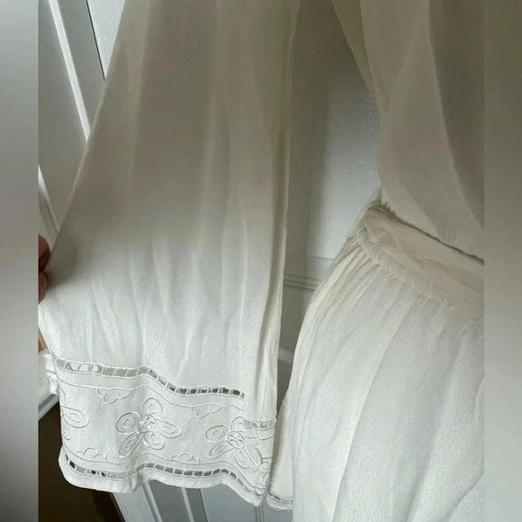 Lost + Wander Sincerely Cream Lace Long Sleeve Romper New with‎ tags Small - Picture 4 of 6